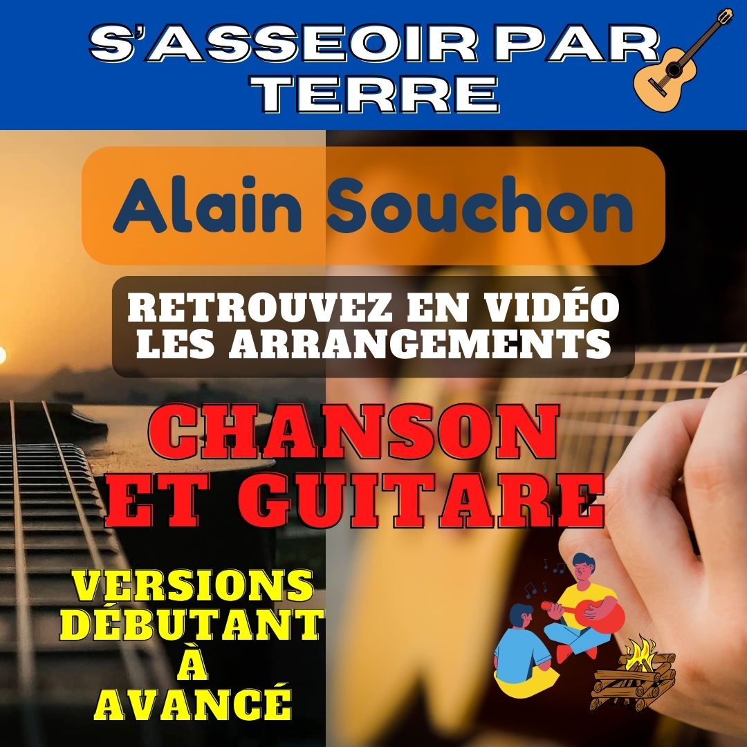 tuto S'asseoir par terre de Alain Souchon